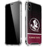 Florida State University Pattern Jersey iPhone XS Max Clear Case