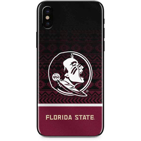 Florida State University Pattern Jersey iPhone XS Max Skin