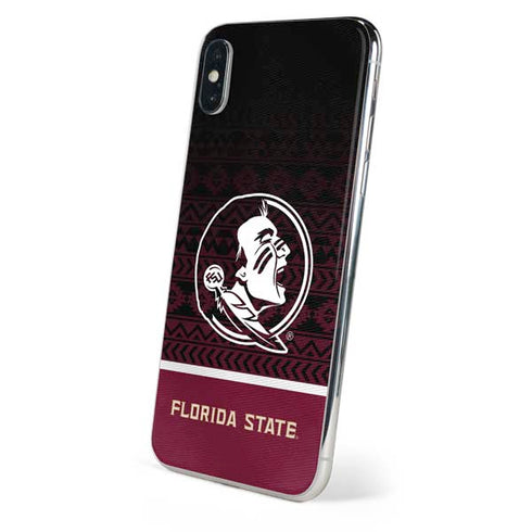 Florida State University Pattern Jersey iPhone XS Max Skin