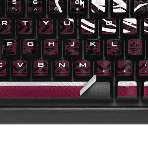 Florida State University Pattern Jersey K95 RGB PLATINUM Mechanical Gaming Keyboard Skin