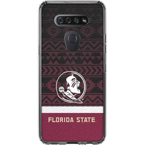Florida State University Pattern Jersey LG K51/Q51 Clear Case