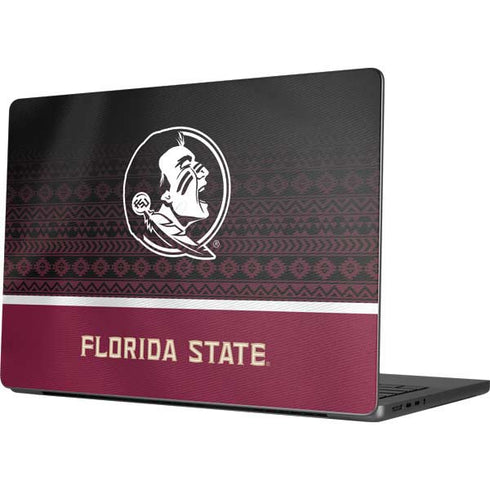 Florida State University Pattern Jersey MacBook Pro 14in (2021-24) Skin