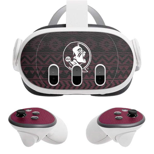 Florida State University Pattern Jersey Meta Quest 3 Skin