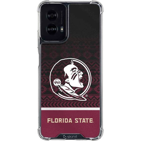 Florida State University Pattern Jersey Moto G Power 5G (2024) Clear Case