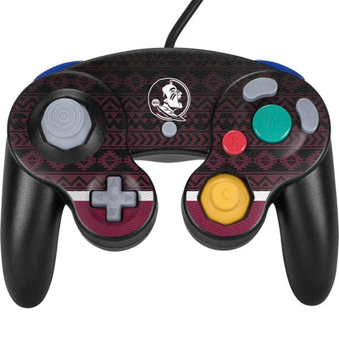 Florida State University Pattern Jersey Nintendo GameCube Controller Skin