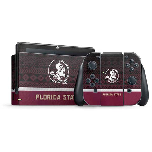 Florida State University Pattern Jersey Nintendo Switch Bundle Skin