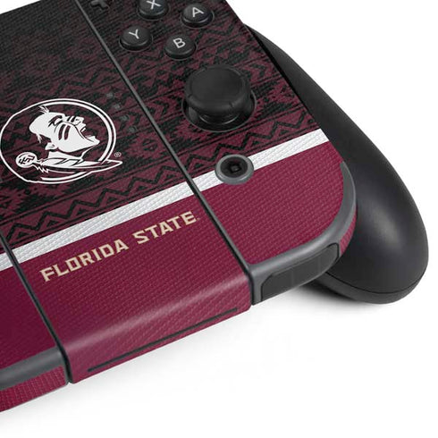 Florida State University Pattern Jersey Nintendo Switch Bundle Skin