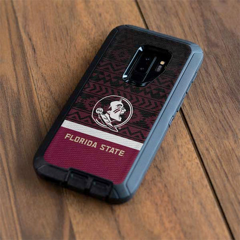 Florida State University Pattern Jersey Otterbox Defender Galaxy Skin