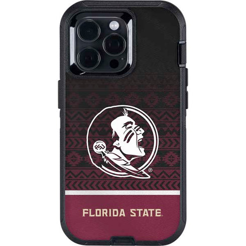 Florida State University Pattern Jersey Otterbox Defender iPhone Skin