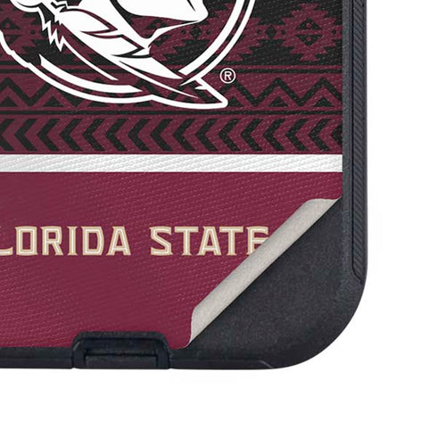 Florida State University Pattern Jersey Otterbox Defender iPhone Skin