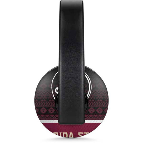 Florida State University Pattern Jersey PlayStation 4 Gold Wireless Headset Skin
