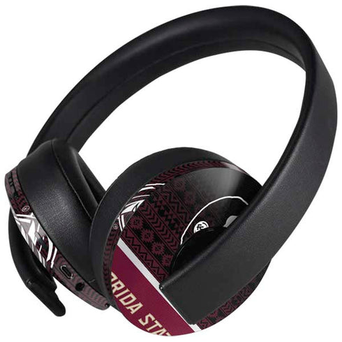 Florida State University Pattern Jersey PlayStation 4 Gold Wireless Headset Skin