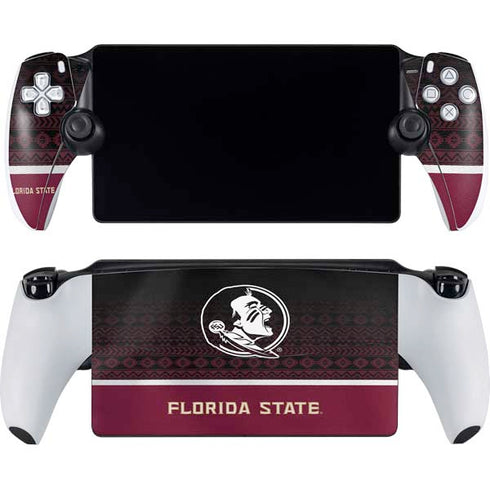 Florida State University Pattern Jersey PlayStation Portal Remote Player Skin