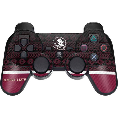 Florida State University Pattern Jersey PS3 Dual Shock wireless controller Skin
