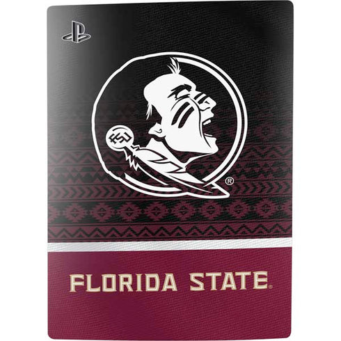 Florida State University Pattern Jersey PS5 Console Skin