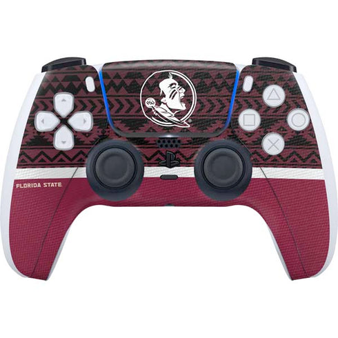 Florida State University Pattern Jersey PS5 Controller Skin
