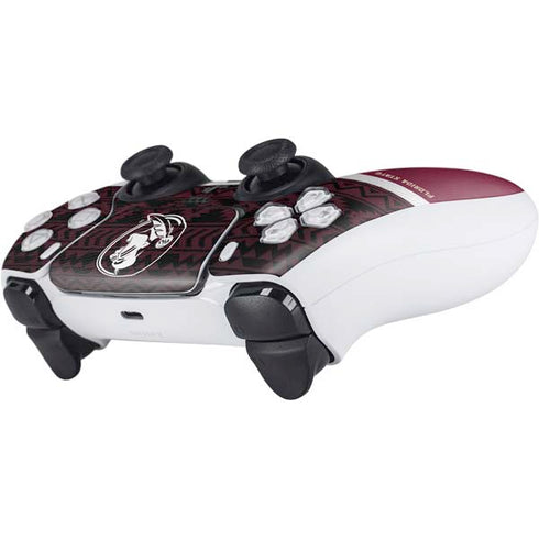Florida State University Pattern Jersey PS5 Controller Skin