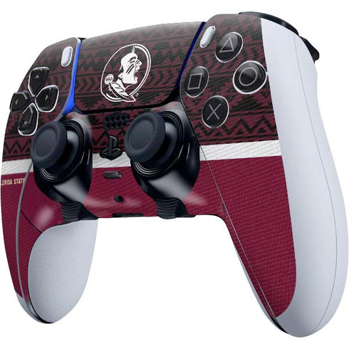 Florida State University Pattern Jersey PS5 DualSense Edge Pro Controller Skin