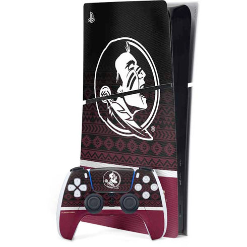 Florida State University Pattern Jersey PS5 Slim Digital Edition Bundle Skin