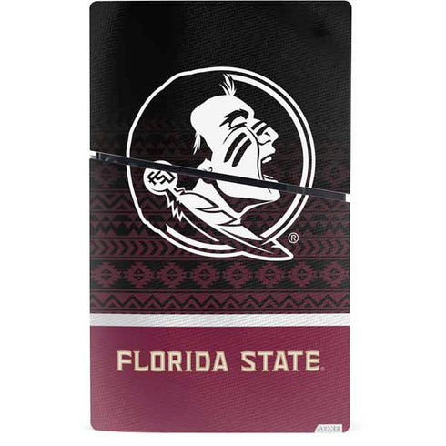 Florida State University Pattern Jersey PS5 Slim Digital Edition Console Skin