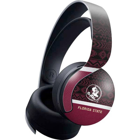 Florida State University Pattern Jersey PULSE 3D Wireless Headset for PS5 Skin
