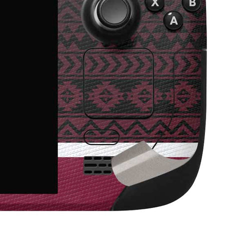 Florida State University Pattern Jersey Steam Deck Handheld Gaming Computer OLED Skin