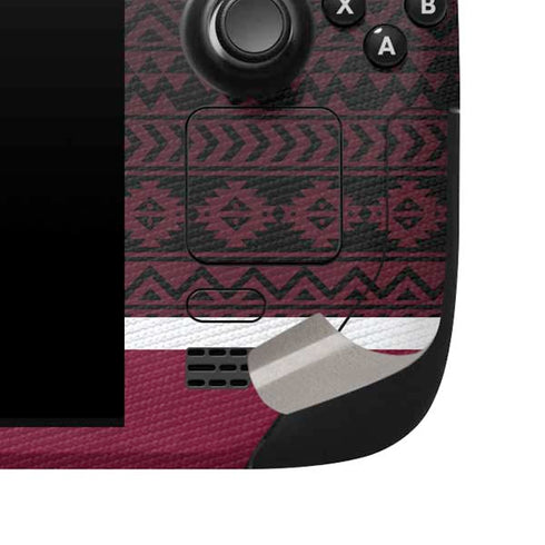 Florida State University Pattern Jersey Steam Deck Handheld Gaming Computer Skin