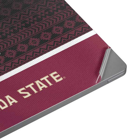 Florida State University Pattern Jersey Universal Laptop 16in (13 x 9.4in) Skin