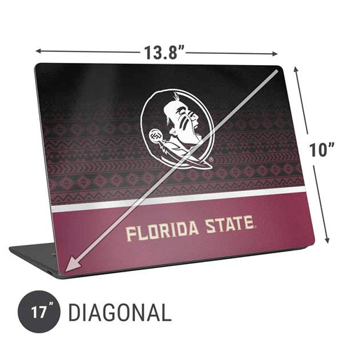 Florida State University Pattern Jersey Universal Laptop 17in (13.8 x 10in) Skin