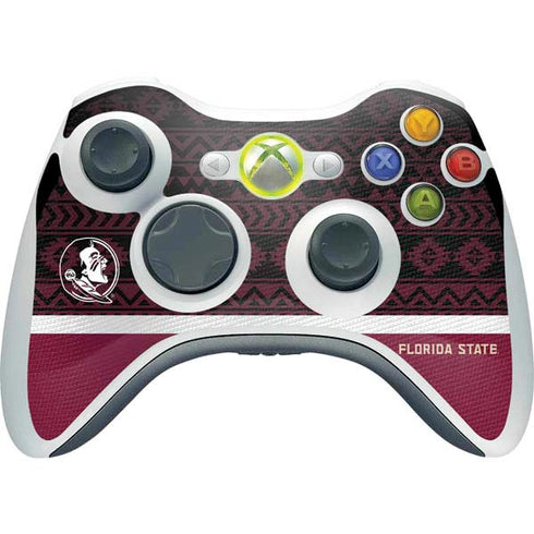 Florida State University Pattern Jersey Xbox 360 Wireless Controller Skin