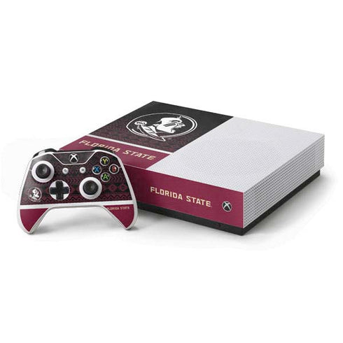 Florida State University Pattern Jersey Xbox One S All-Digital Edition Bundle Skin
