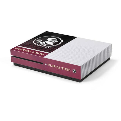 Florida State University Pattern Jersey Xbox One S Console Skin