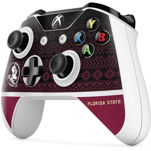Florida State University Pattern Jersey Xbox One S Controller Skin