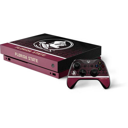 Florida State University Pattern Jersey Xbox One X Bundle Skin