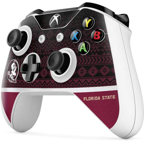 Florida State University Pattern Jersey Xbox One X Controller Skin