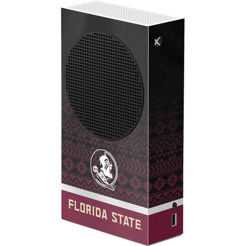 Florida State University Pattern Jersey Xbox Series S Console Skin