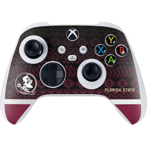 Florida State University Pattern Jersey Xbox Series S Controller Skin
