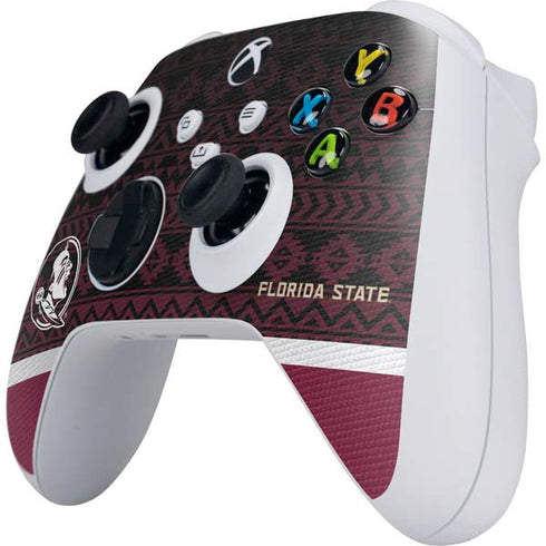 Florida State University Pattern Jersey Xbox Series S Controller Skin