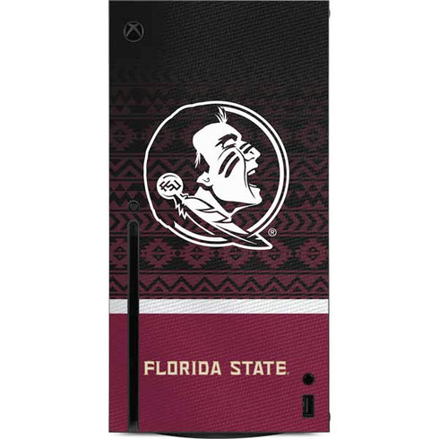 Florida State University Pattern Jersey Xbox Series X Console Skin