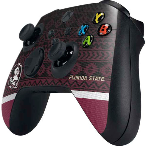 Florida State University Pattern Jersey Xbox Series X Controller Skin