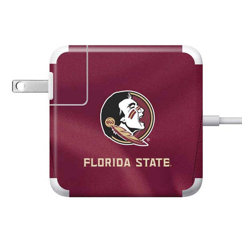 Florida State University Red Jersey 85W Power Adapter (15 and 17 inch MacBook Pro Charger) Skin