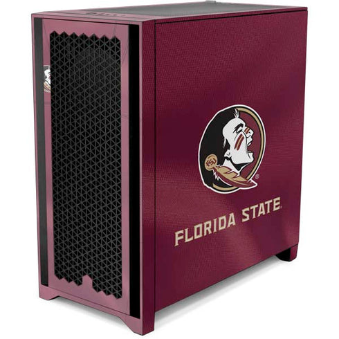 Florida State University Red Jersey Corsair 4000D Tempered Glass Mid-Tower ATX Case Skin