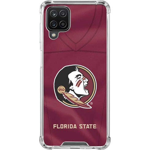 Florida State University Red Jersey Galaxy A12 Clear Case