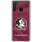 Florida State University Red Jersey Galaxy A21 Clear Case
