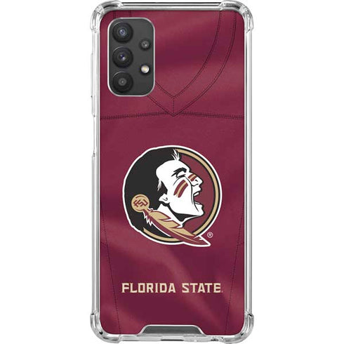 Florida State University Red Jersey Galaxy A32 5G Clear Case