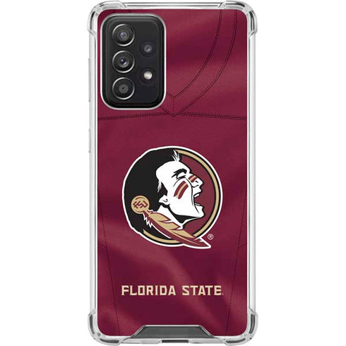 Florida State University Red Jersey Galaxy A52 5G Clear Case