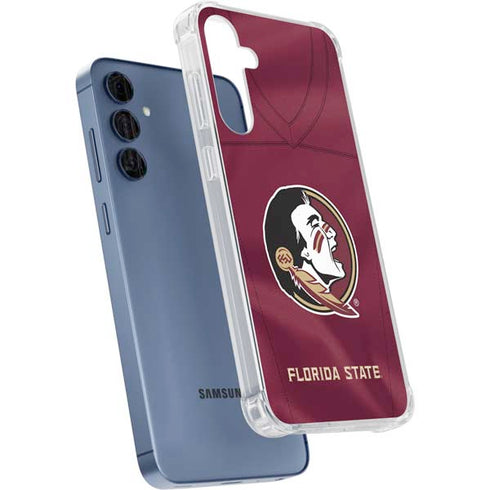 Florida State University Red Jersey Galaxy A55 5G Clear Case