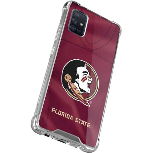 Florida State University Red Jersey Galaxy A71 5G Clear Case