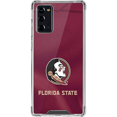 Florida State University Red Jersey Galaxy Note20 5G Clear Case