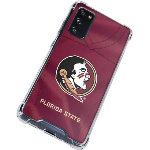 Florida State University Red Jersey Galaxy S20 FE Clear Case